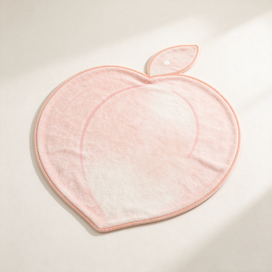 Peach Shape Plush Sofa Towel