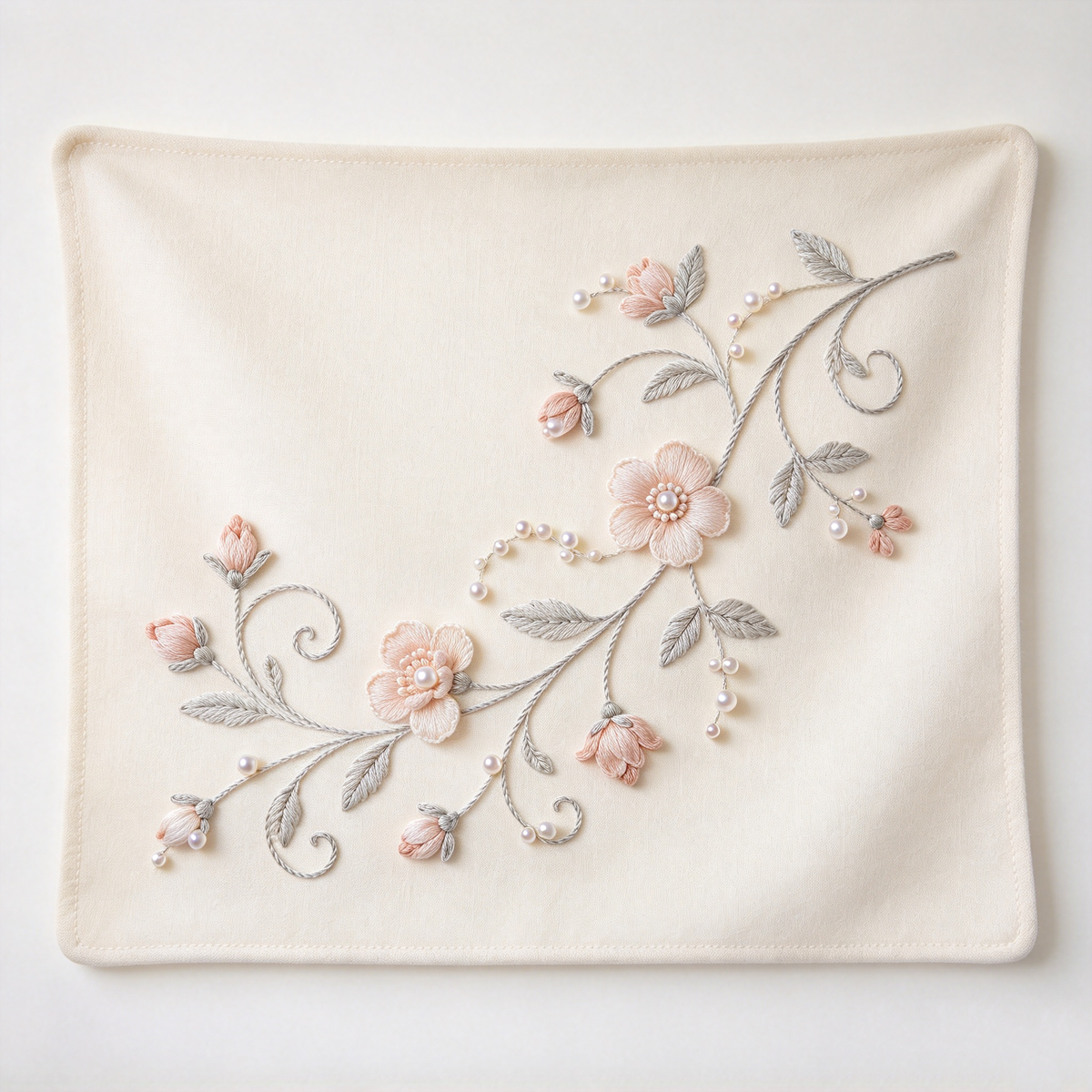 Pearl Blossom Corner Tapestry
