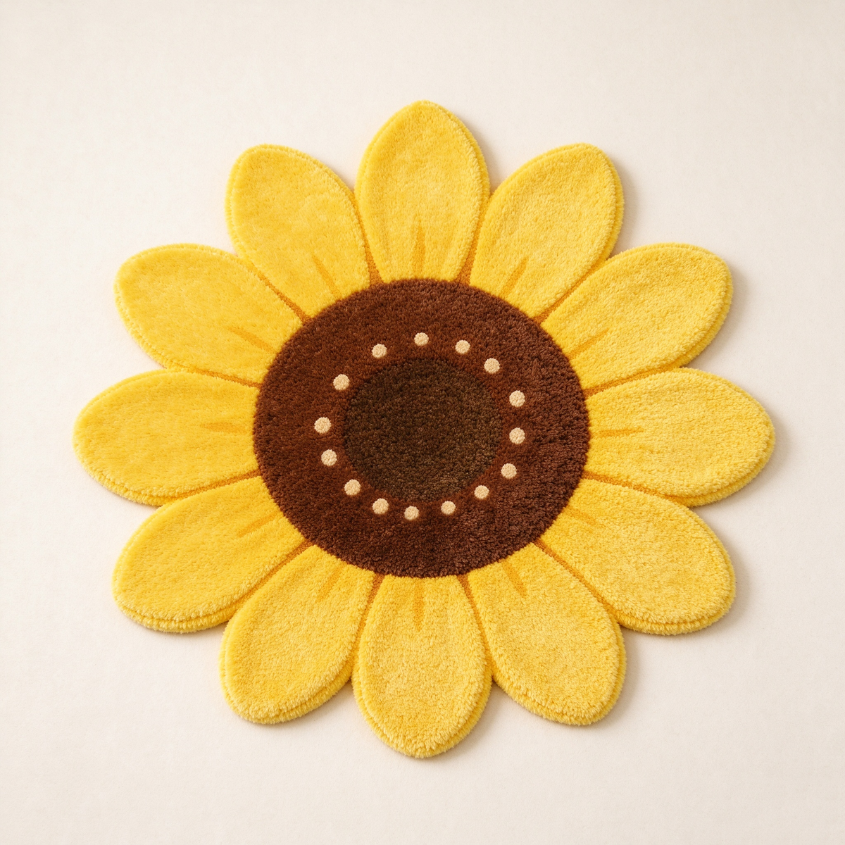 Sunflower Shaped Rug