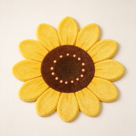 Sunflower Shaped Rug
