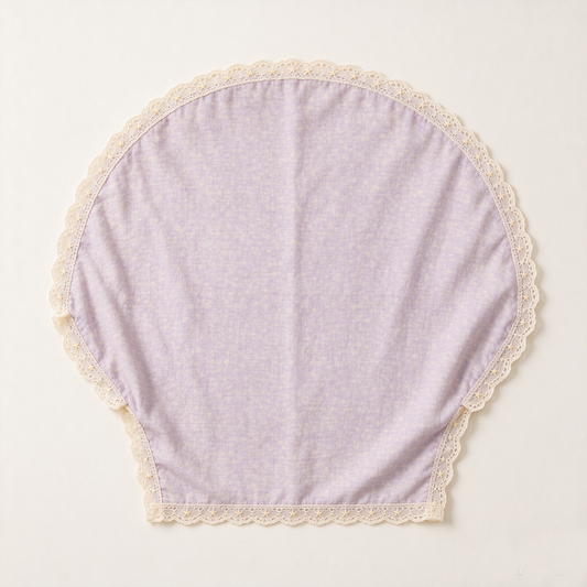 Lavender Star Lace Half Round Sofa Towel