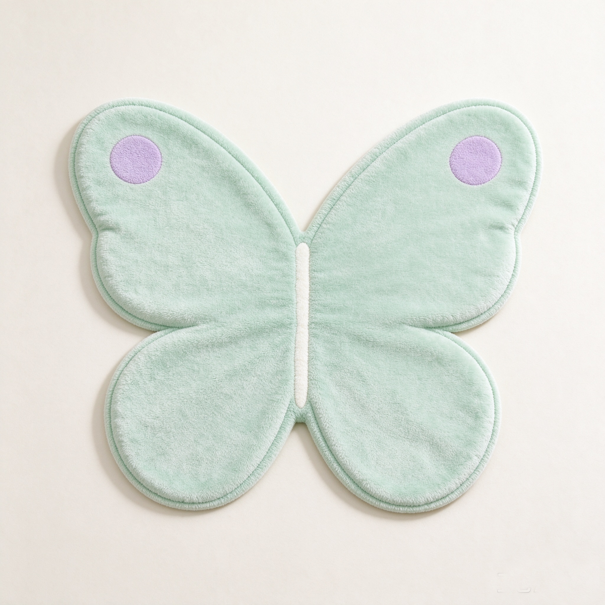 Mint Butterfly Shaped Plush Sofa Towel
